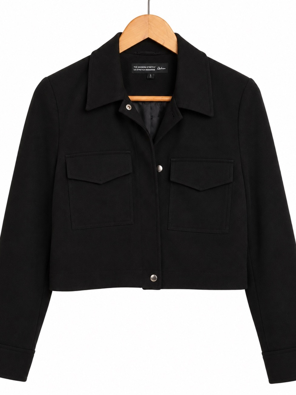 Reitmans Black Cropped Utility Jacket – Small